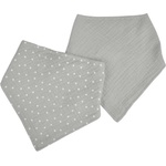 Bébé Douceur Сиви муселинови лигавници в комплект от 2 броя - Bébé Douceur (6REP272GR)