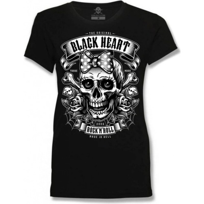 tričko street black heart MISS MURDER Čierna