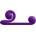 Луксозен вибратор и стимулатор "snail vibe purple