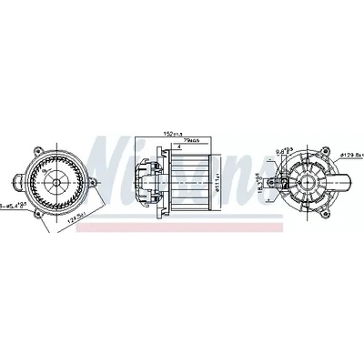 vnitřní ventilátor NISSENS 87626