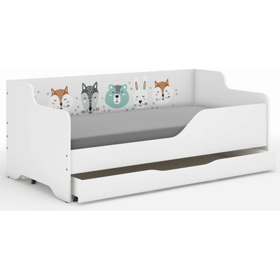 Wooden Toys Lilu 2 lesné zvieratká 2 biela + zásuvka Pravá strana