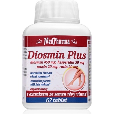 Diosmin plus podporuje normální činnost cévní soustavy 67 tablet