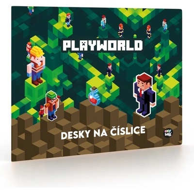 Oxybag Desky na číslice Playworld zelenohnědý