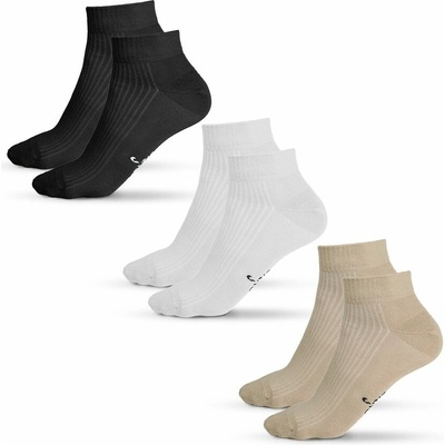 Bontis Sada 3 ks: ponožky MOOVY Biela / čierna / béžová