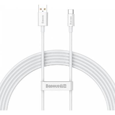 Кабел Baseus Superior USB към USB-C 100W 2м P10320102214-03 - бял (P10320102114-03)
