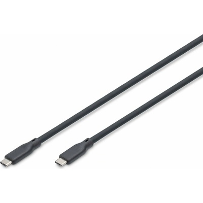 Digitus AK-300342-020-S Silikónový USB-C na USB-C USB 3.2 Gen1 5G 4K60Hz 100W 2m černý