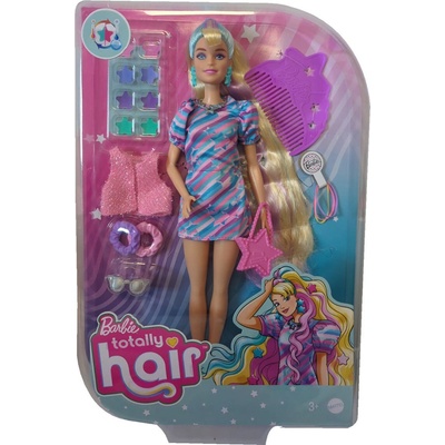 Barbie Totally Hair s dlhými vlasmi + módne doplnky HCM88