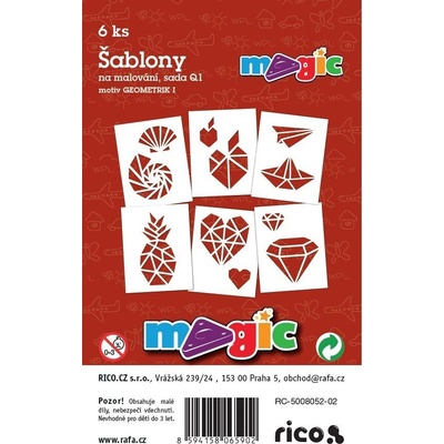 Primo Magic Papírové šablony sada Q1 GEOMETRIK I