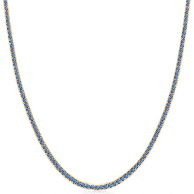 SAVICKI Тенис колие Luminy 2, 5 мм: злато, сини сапфири