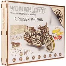 WOODEN CITY 3D puzzle Motocykl Cruiser V-Twin 168 ks