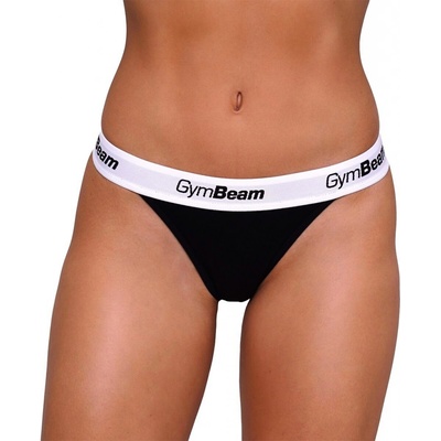 GymBeam 3 PACK dámske bezšvové nohavičky Black