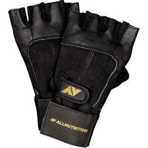 AllNutrition Training Gloves with Wristwraps | Black L