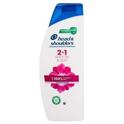 Head & Shoulders Smooth & Silky šampón a kondicionér 2 v1 proti lupinám 540 ml