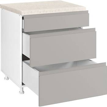 Image 1 of Matis Кухненски шкаф долен с три чекмеджета Aura D80 3F B бежов