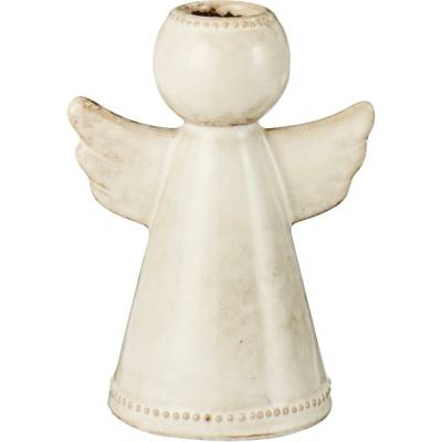 Svícen s dekorem anděla Ib Laursen V.13,2 cm ivory