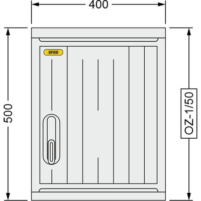 SFOS 400x500x245mm OZ-1/50
