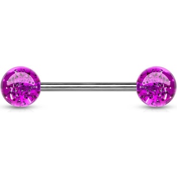 Šperky4U piercing do jazyka akrylát PJ01148-A