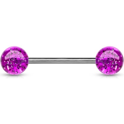 Šperky4U piercing do jazyka akrylát PJ01148-A