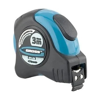 Image 1 of GROSS Ролетка Schlagfest, 3 m х 19 mm, магнитен накрайник, двустранна скала, GROSS