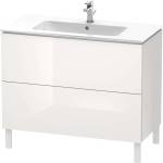 Duravit L-Cube - Шкафче за умивалник 86x102x48 см, 2 чекмеджета, лъскаво бяло LC662702222 (LC662702222)