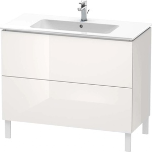 Duravit L-Cube - Шкафче за умивалник 86x102x48 см, 2 чекмеджета, лъскаво бяло LC662702222 (LC662702222)