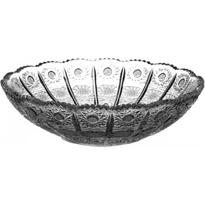 PB CRYSTAL Broušená mísa čočka 60111/205 mm Klasický brus 500 PK