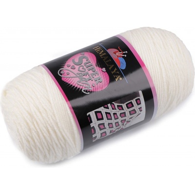 Prima-obchod Pletací příze Super Soft Yarn 200 g, barva 10 (80812) krémová nejsvět.