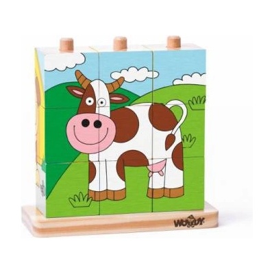 Woodyland Kubus нанизващи - домашни животни (93055)