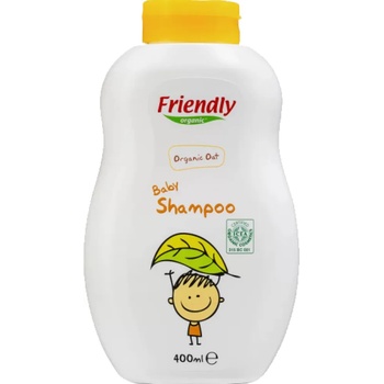 Friendly Organic Бебешки шампоан с органичен овес Friendly Organic, 400 ml