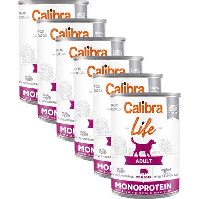 Calibra Dog Life Възрастен Див Глиган с Череши 6 x 400 г