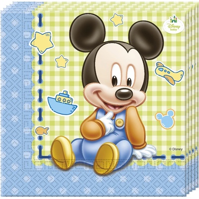 Procos Mickey Baby ubrousky žluto modré 20ks 33x33