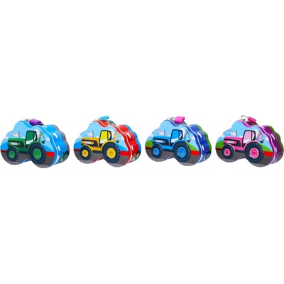 Wiky Pokladnička se zámkem plechová traktor 14x6cm v sáčku