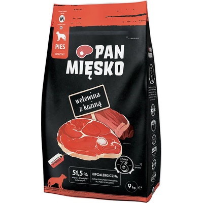 Pan Mięsko Hovězí s kozou M 2 x 9 kg