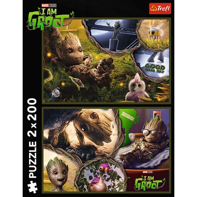 Trefl Marvel 2 x Groot 200 dílků