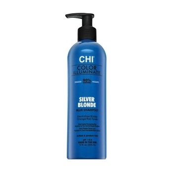 CHI Color Illuminate Silver Blonde Blue Shampoo тонизиращ шампоан за платинено руса и сива коса 355 ml