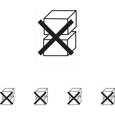 Walteco Nestohovat/Do not stack - piktogram, 70x100mm, samolepka Množství: 5 ks , 20122BP1