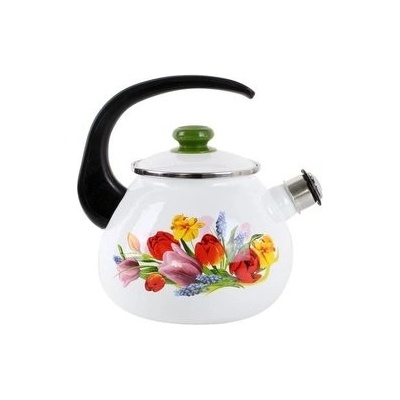 Toro Smaltovaná kanvica 2,5l biela so vzorom 442711K