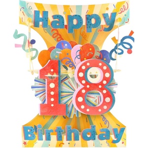 Santoro 3D картичка Santoro Swing - Happy 18 Birthday (SC233)