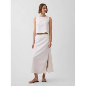 GAP Дълга ленена пола GAP GAP | Byal | ЖЕНИ | XXS