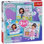 Trefl Пъзел Trefl 3 в 1 - Активният живот на Габи (34871) - baby