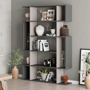TopMebel Библиотека Mito TopMebel от меламин в светъл мока - антрацит 108x25x161cm