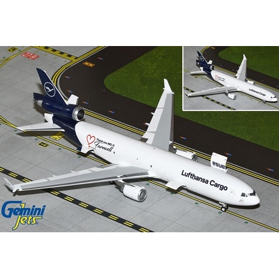 Gemini MD-11F Lufhansa Cargo w. Thank you MD-11 Farewell sticker 1:200