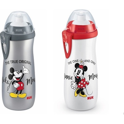 NUK Cup fľaša Mickey sivá 450 ml