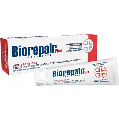 Biorepair Sensitive Plus pre citlivé zuby bez fluóru 75 ml
