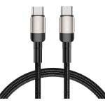 Tech-Protect Кабел за зареждане USB-C / USB-C с PD 100W / 20V / 5A от Tech-Protect Ultraboost Evo - 100см Titanium (5906203690633)