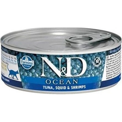 N&D cat OCEAN tuna squid & shrimp 70 g