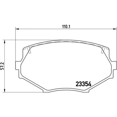 BREMBO Sada brzdových platničiek kotúčovej brzdy P49020