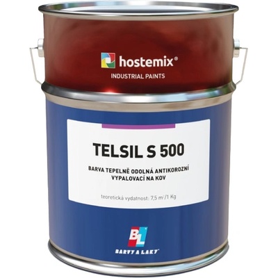 Barvy a laky Teluria TELSIL S500 silikónová vypaľovacia farba 8 kg strieborná