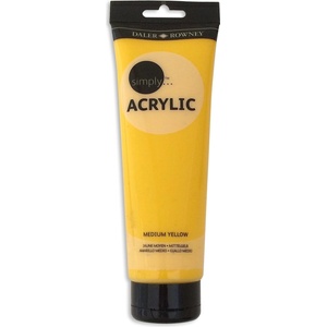 Daler-Rowney Simply АКРИЛНА боя Medium Yellow 250 ml 1 бр (126250684)
