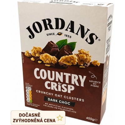 Jordans cereálie Country Crisp Čokoládové 450 g